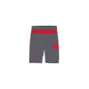 Bermuda-Hose graphitgrau/rot