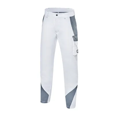 Bundhose weiß/graphitgrau