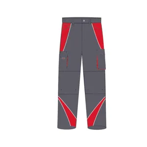 Bundhose graphitgrau/rot