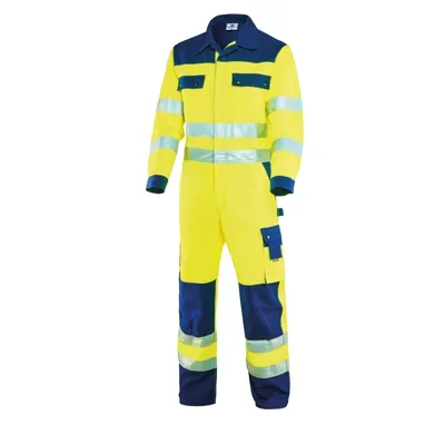 HIVIS-R.-Overall warngelb/marine