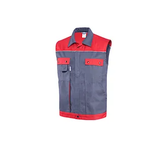 Weste graphitgrau/rot