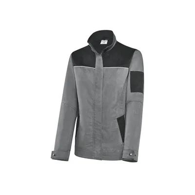 Damen-Blousonjacke graphitgrau/schwarz