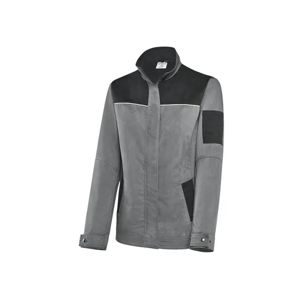 Damen-Blousonjacke graphitgrau/schwarz