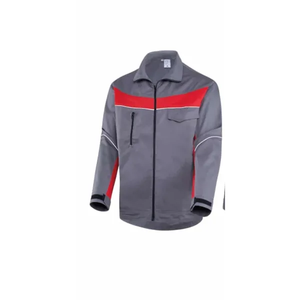Blousonjacke graphitgrau/rot
