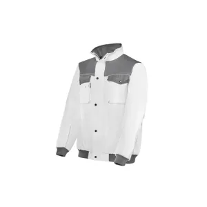 Pilotenjacke weiß/graphitgrau