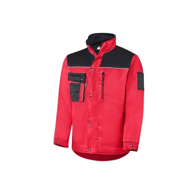 Winterjacke rot/schwarz