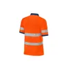 HIVIS-Polo-Shirt warnorange/marine