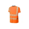 HIVIS-T-Shirt warnorange/marine