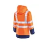 HIVIS-Regenjacke warnorange/marine