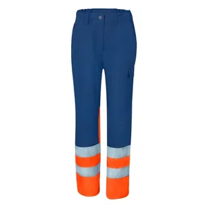 HIVIS-Damen-Regenhose warnorange/marine