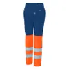 HIVIS-Damen-Regenhose warnorange/marine