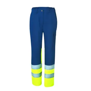 HIVIS-Damen-Regenhose warngelb/marine