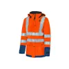 HIVIS-Damen-Winterjacke warnorange/marine