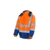 HIVIS-Pilotenjacke 2in1 warnorange/marine