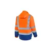 HIVIS-Pilotenjacke 2in1 warnorange/marine