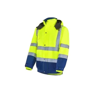 HIVIS-Pilotenjacke 2in1 warngelb/marine