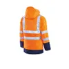 HIVIS-Winterjacke warnorange/marine