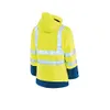 HIVIS-Winterjacke warngelb/marine