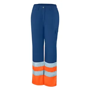 HIVIS-Damen-Winterbundhose warnorange/marine
