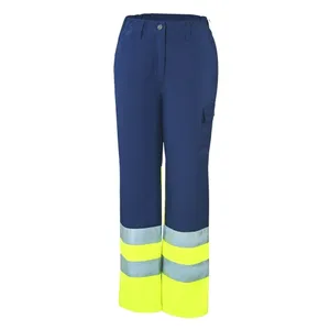HIVIS-Damen-Winterbundhose warngelb/marine