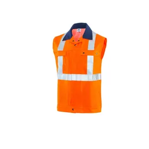 HIVIS-Weste warnorange/marine