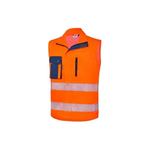 HIVIS-Weste warnorange/marine