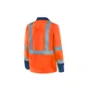 HIVIS-Damen-Blousonjacke warnorange/marine