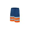 HIVIS-Bermuda-Hose marine/warnorange