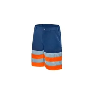 HIVIS-Bermuda-Hose marine/warnorange