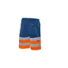 HIVIS-Bermuda-Hose marine/warnorange