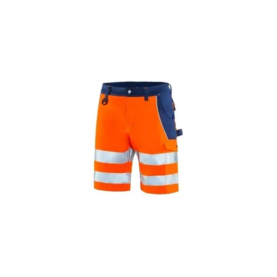 HIVIS-Bermuda-Hose warnorange/marine