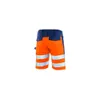 HIVIS-Bermuda-Hose warnorange/marine