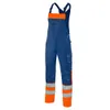 HIVIS-Latzhose marine/warnorange