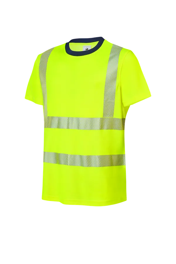 HIVIS T-Shirt High-Visibility Yellow/Navy