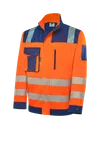 HIVIS-Blousonjacke warnorange/marine