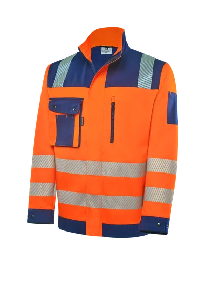 HIVIS-Blousonjacke warnorange/marine