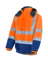 HIVIS-Pilotenjacke 2in1 warnorange/marine