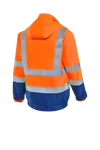 HIVIS-Pilotenjacke 2in1 warnorange/marine