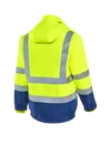 HIVIS-Pilotenjacke 2in1 warngelb/marine