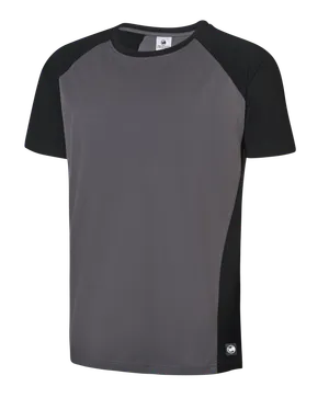 T-Shirt graphitgrau/schwarz