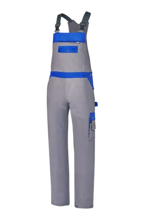 Latzhose delfingrau/kornblau